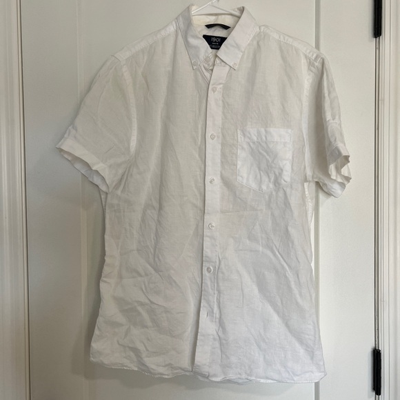 1901 Linen Trim Fit Button Down - Picture 1 of 4